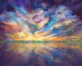 picture sunset sun dawn sky landscape cloud sunrise
