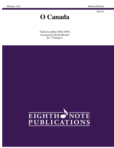 Eighth Note Publications O Canada