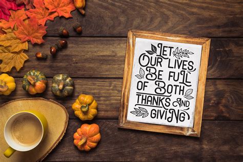 Let Our Lives Be Full Of Thanks And Giving Printable Sign Printables