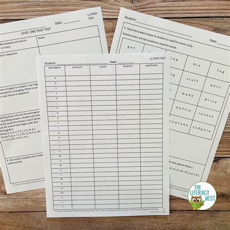 Orton Gillingham Diagnostic Assessment Bundle With Scope And Sequence