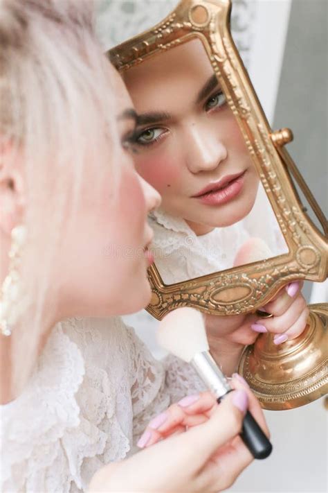 Sensual Girl With Blond Hair In Lingerie And Accessories Stock Image