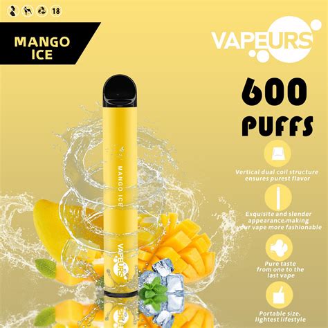 Cheapest Vapeurs 600 Puff Bar Disposable Vape Pop 20mg Nic Electronic