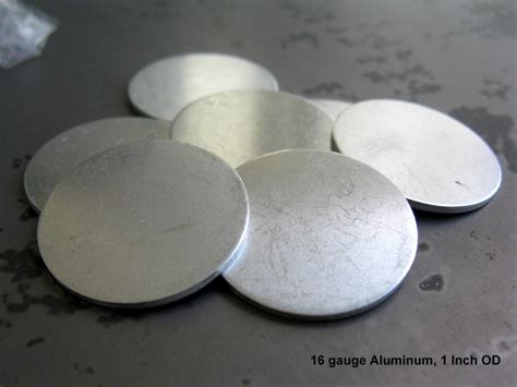 16g Aluminum Disc 1 Inch Diameter Soft Strike Aluminum Etsy