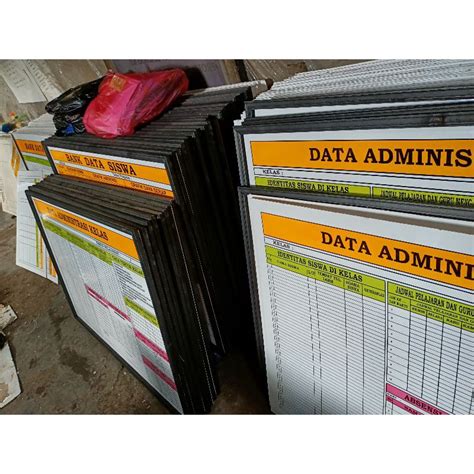 Jual Papan Data Administrasi Kelas Figura Kayu X Cm Bahan