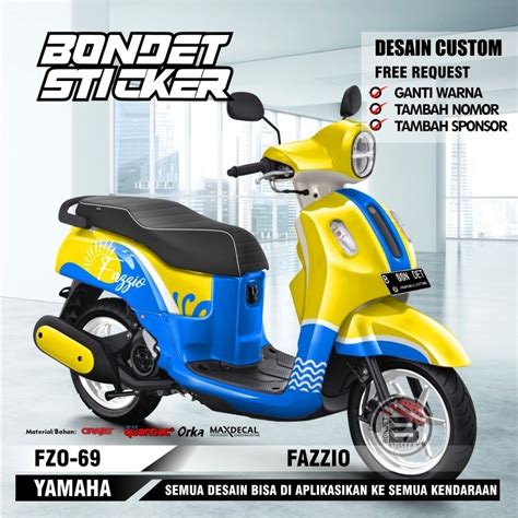 Jual Stiker Decal Yamaha Fazzio Full Body Fz Shopee Indonesia