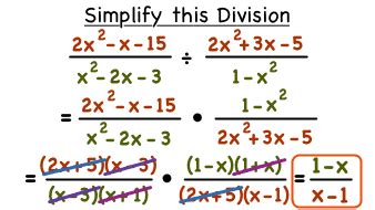 Dividing Rational Expressions - Mr. Williams Math Class