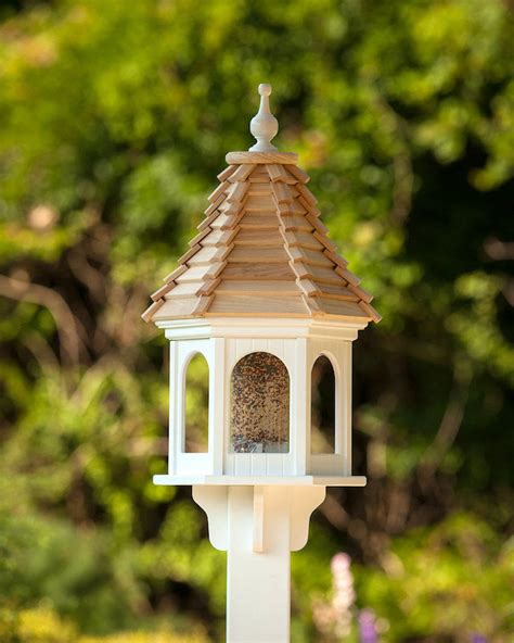 Vinyl Bird Feeders Gazebo Bird Feeders Post Mounted Bird Feeders