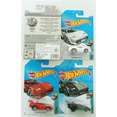 Hot Wheels Lamborghini Countach Make In Malaysia Card China Shopee Malaysia
