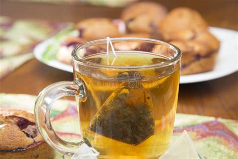 Pyramid Shaped Tea Bagshomemade Tea Party Stock Photo Image Of