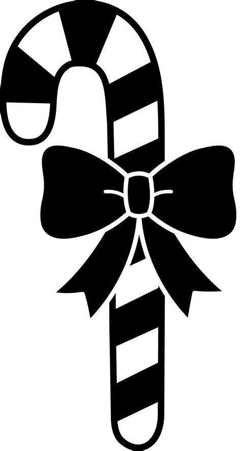 Christmas Candy Clipart Black And White Clipground