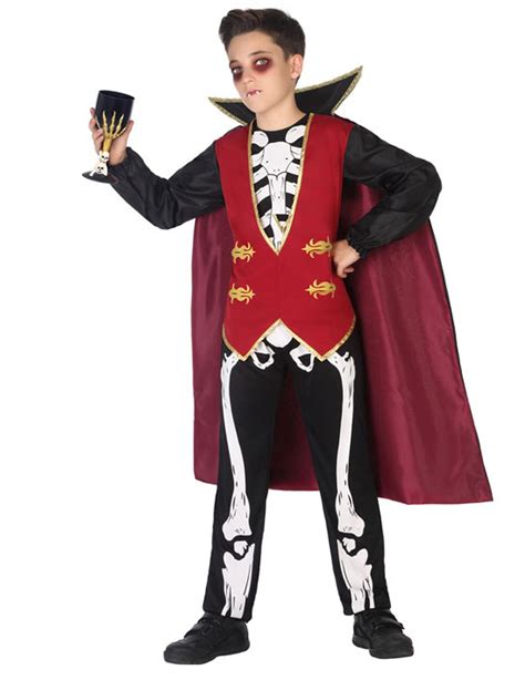 Costume Da Scheletro Vampiro Per Bambino Costumi Bambini E Vestiti Di