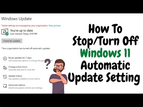 || How To Disable Windows 11 Automatic Update Setting Permanently ...