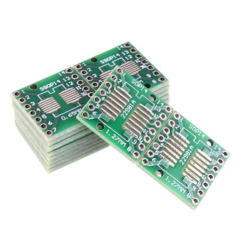 New 20pcs SOP14 SSOP14 TSSOP14 To DIP14 Pinboard SMD To DIP Adapter 0 ...
