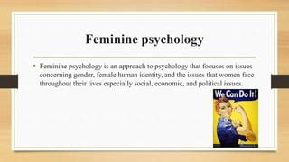 Feminine Psychology Mature Theory Karen Horney Clinic Ppt