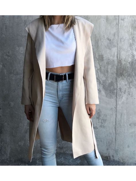 Trench Coat Nude Casaco Feminino Nunca Usado Enjoei