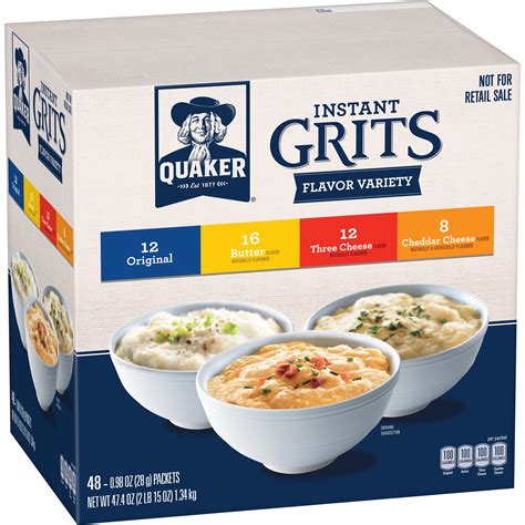 Quaker Instant Grits Variety Pack Packets Walmart