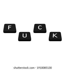 Fuck Text Logo Vector Graphics Stock Vector Royalty Free 1910085130 Shutterstock