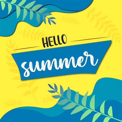 Premium Vector Colorful Summer Background Layout Banners Design