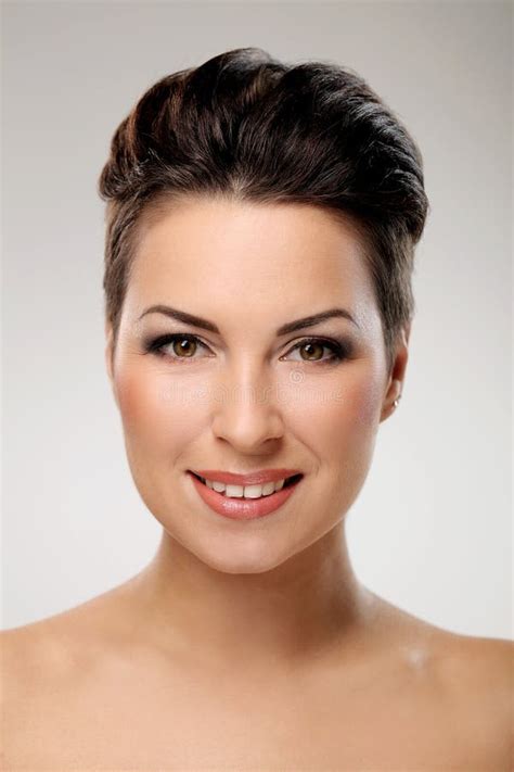 Glamour And Gorgeous Brunette Showing Her Body Stock Image Image Of