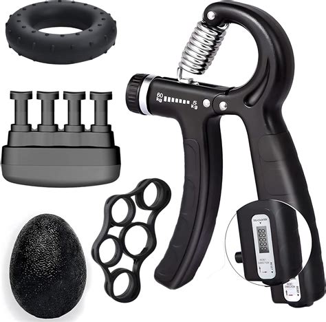 Buy Electronic Count Hand Grip Strength Trainer 5 Pack Hand Grip