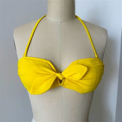Zimmermann Swim Zimmermann Swim Front Tie Yellow Bikini Set Size