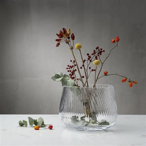 Crystal Vase Opti Medium Opti Collection By Nude Design Defne Koz