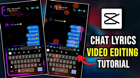 How To Make Messenger Chat Lyrics In Capcut Capcut New Trend Lyrics