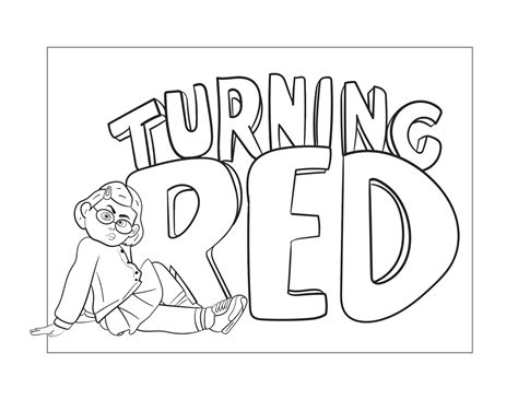 Turning Red Coloring Pages Printable Coloring Pages Free