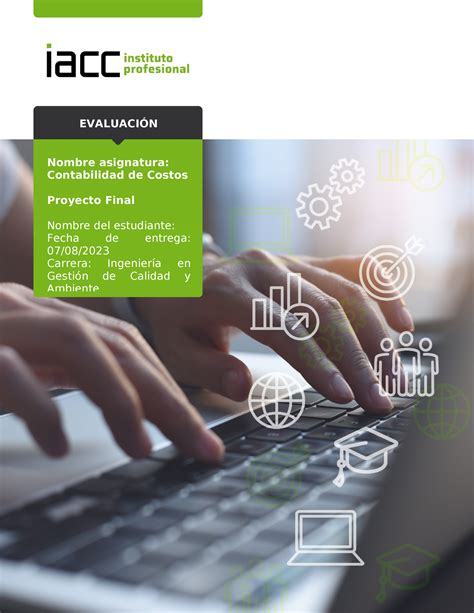 Contabilidad Proyecto Final Nombre Asignatura Contabilidad De Costos