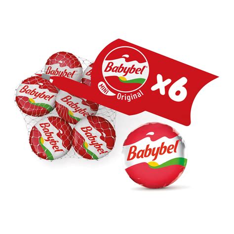 Mini Babybel Original Cheese Snacks 6 x 20g | Chilled Ready Meals ...