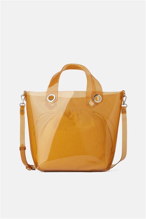 Zara Vinyl Shopper Bag