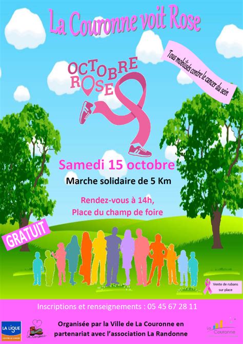 Marche Solidaire Octobre Rose La Couronne