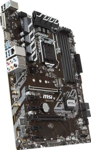 MSI B360-A PRO 8th Gen Intel LGA 1151 Intel B360 SATA 6Gb/s ATX Intel ...
