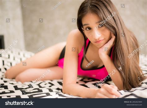 Asian Woman Sexy Wearing Pink Bikini Stock Photo Shutterstock