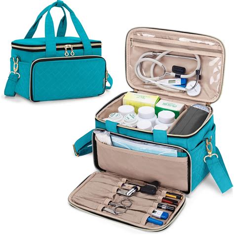 Yarwo Medical Supplies Bag, First Responder Bag, Nurse Bag with Handle