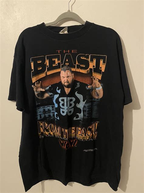 Vintage Vintage Bam Bam bigelow WCW wrestling The beast 90s | Grailed