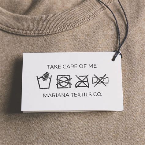 Custom Washing Instructions Stamp Custom Care Label Stamp For Etsy