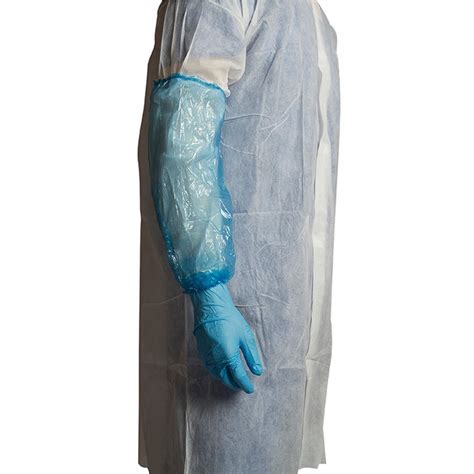 bastion plastic sleeve protectors blue  pack commercial cleaning