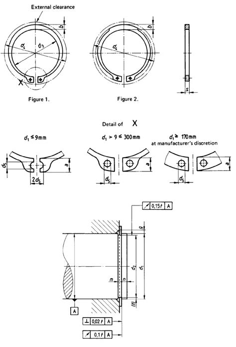 External Circlips DIN 471 JIS B 2804 Standards ITA Fasteners