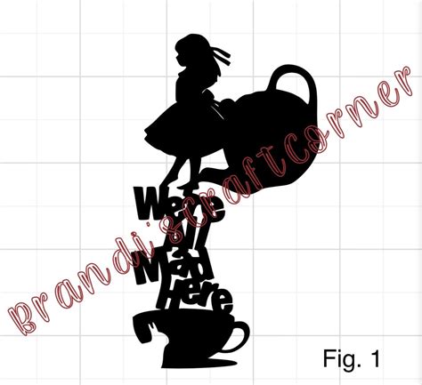 Alice In Wonderland Vinyl Decal Choose From Designs Etsy