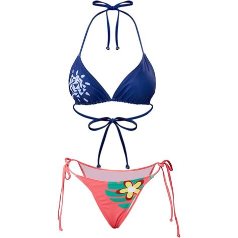 Women Sexy Triangle Bikini Halter Two Piece Set Swimsuit String Tie
