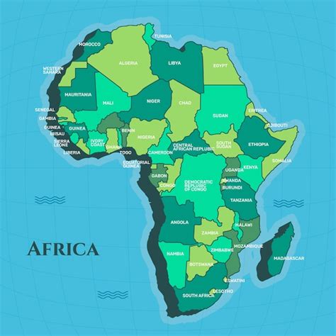 Premium Vector Hand Drawn Africa Map Illustration
