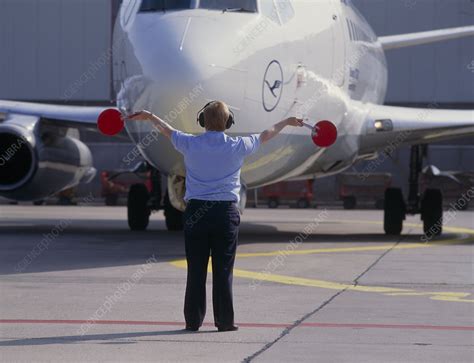 airport ground crew stock image  science photo library