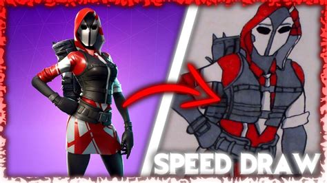 Drawing The Ace Starter Pack New Skin Fortnite Speed Art Youtube