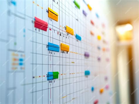 Diagrama de plano de programação de gerenciamento de projetos de