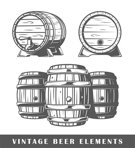 Пивные бочки | Премиум векторы