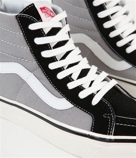 Vans Sk8 Hi 38 Dx Anaheim Factory Shoes Black Light Grey Flatspot