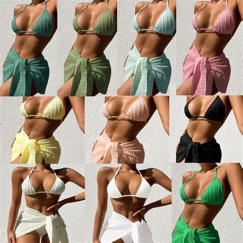 Comprar Sexy Bikini Push Up trajes de baño para mujer conjunto de