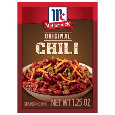 brandclub mccormick chili seasoning mix  oz envelope