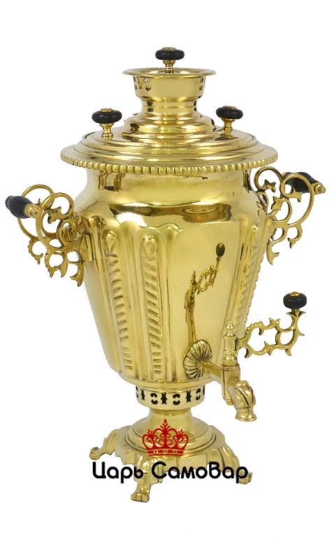 Купить самовар Баташева формы рюмка колоннами на 6 литров - Царь Самовар